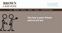 Desktop Screenshot of brownlawyerspc.com