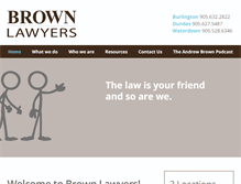 Tablet Screenshot of brownlawyerspc.com
